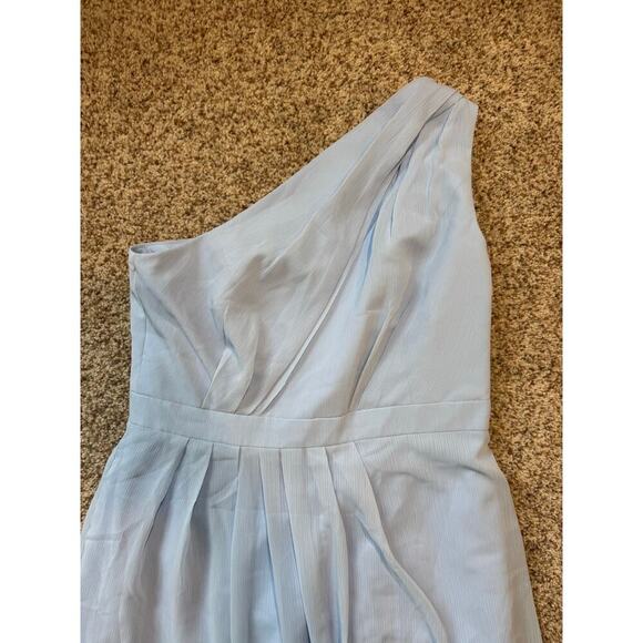 David's Bridal,  one shoulder,  Light Blue tulle;  size 12 womens - Picture 11 of 11